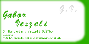 gabor veszeli business card